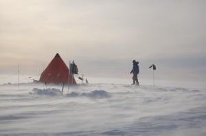 Remote field camp on Pine Island Glacier